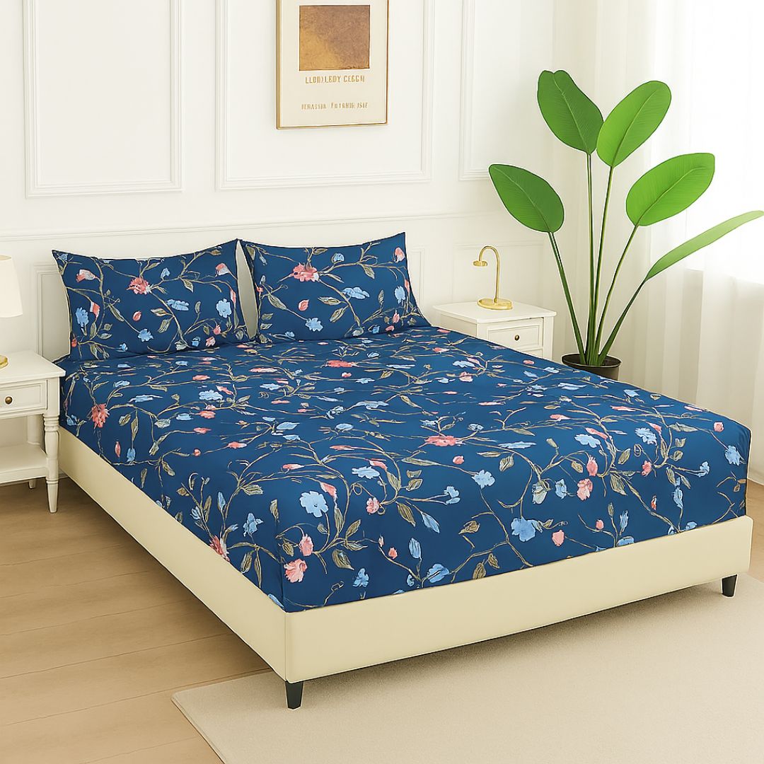 Buy Fitted Bed Sheets Online in Pakistan Tulips