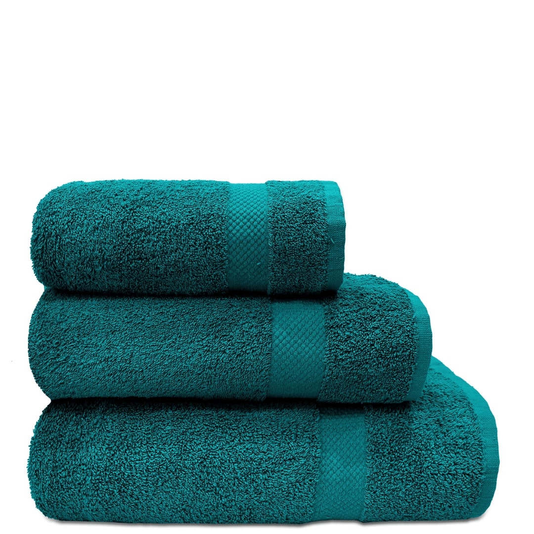 Dark Green Cotton Bath Towels – Tulips