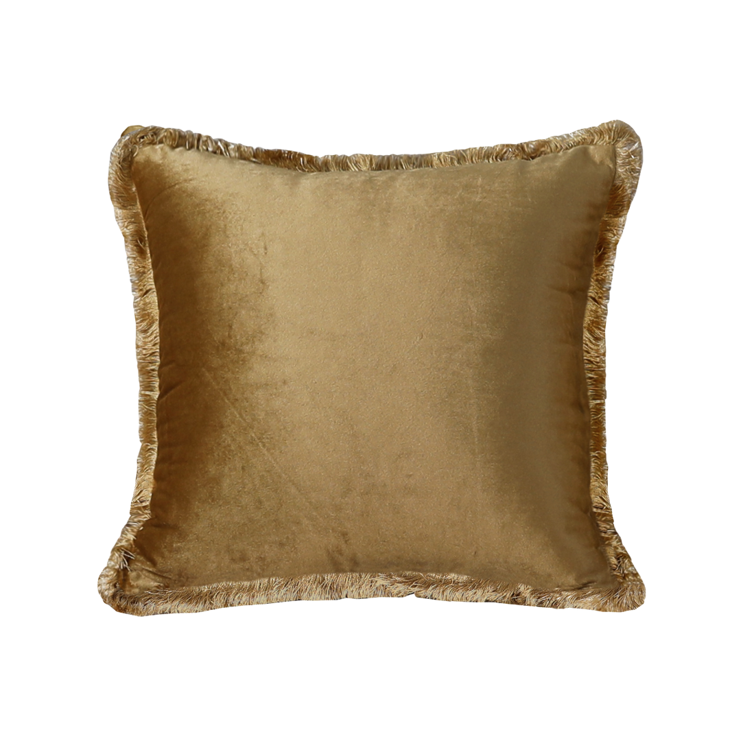 Gold top velvet cushions