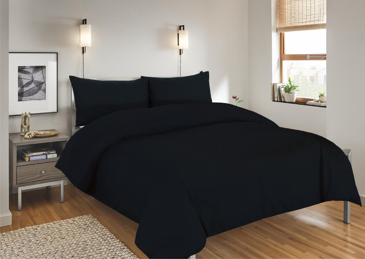 Black on sale bed sheets