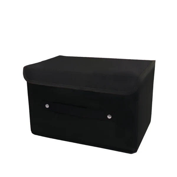 Storage Box With Lid - Black
