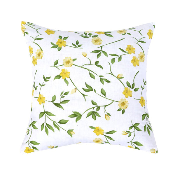 Yellow Floral - Cushion Covers