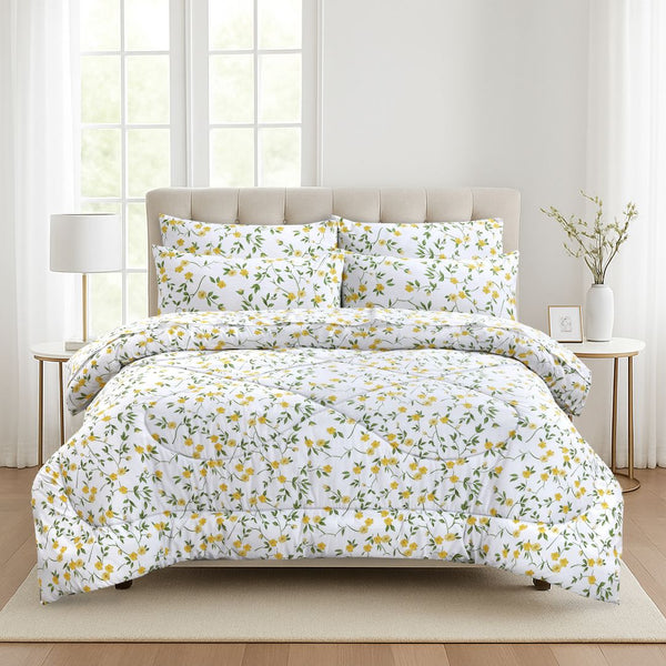 Yellow Floral - Comforter