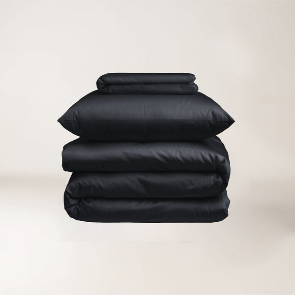 Black - Dyed Satin Set