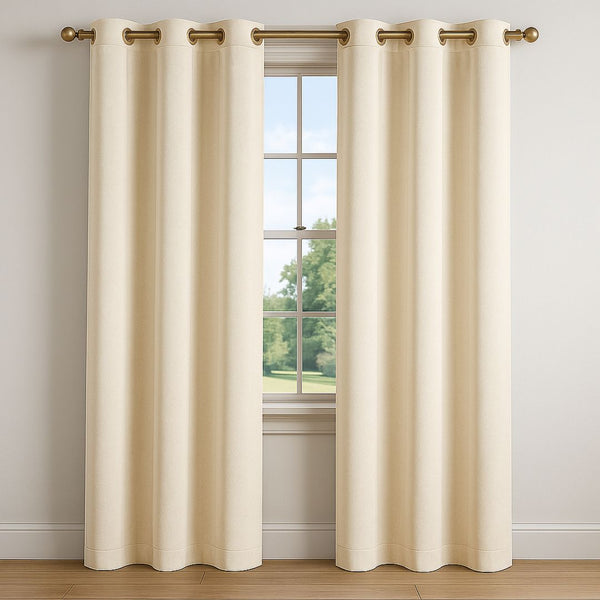 Cream - Velvet Curtains