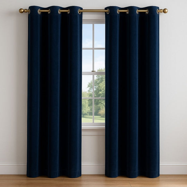 Blue - Velvet Curtains