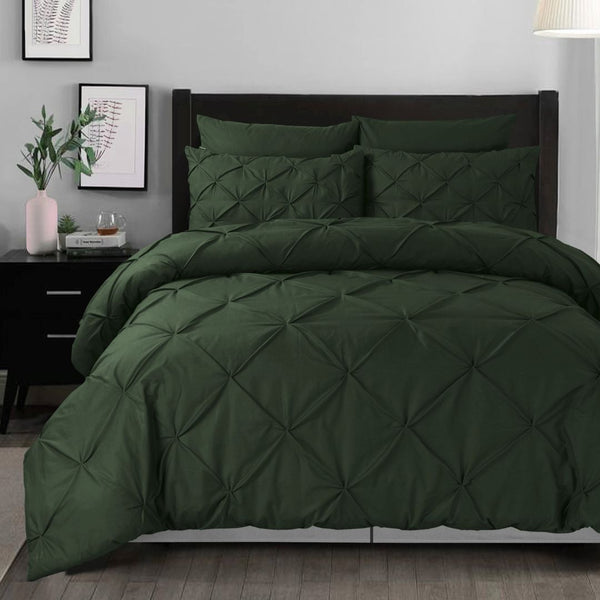 Olive - Pintuck Quilt Cover