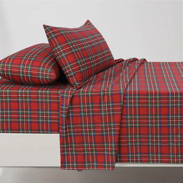 British Checked Red - Bedsheet