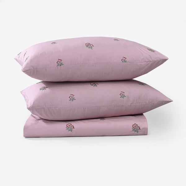 Embroidered 04 - Rose Bedsheet Set