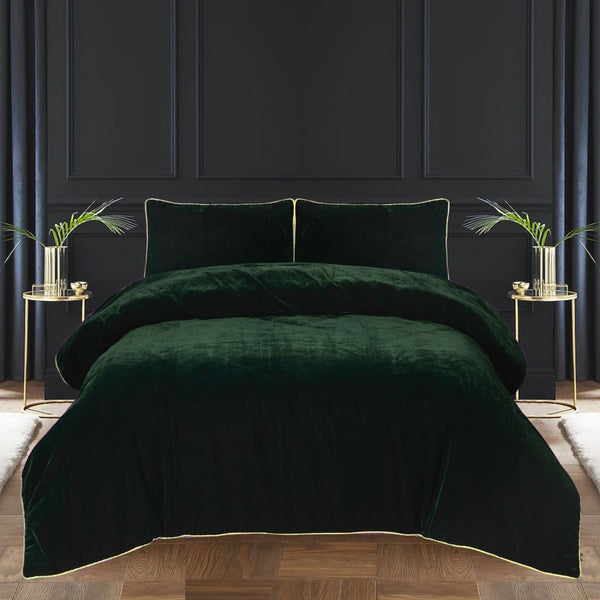 Green - Velvet Quilt Cover/Razai