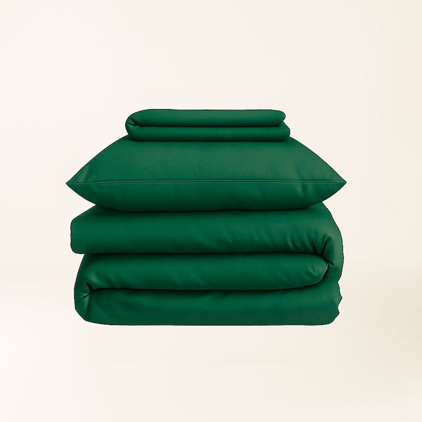 Dark Green - Dyed Satin Set