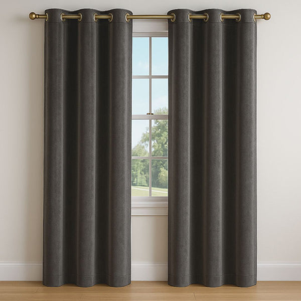 Grey - Velvet Curtains