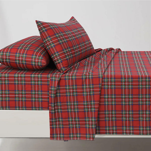 British Checked Red - Bedsheet