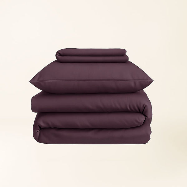 Plum - Dyed Satin Set