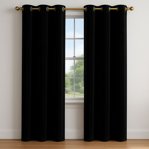 Black - Velvet Curtains