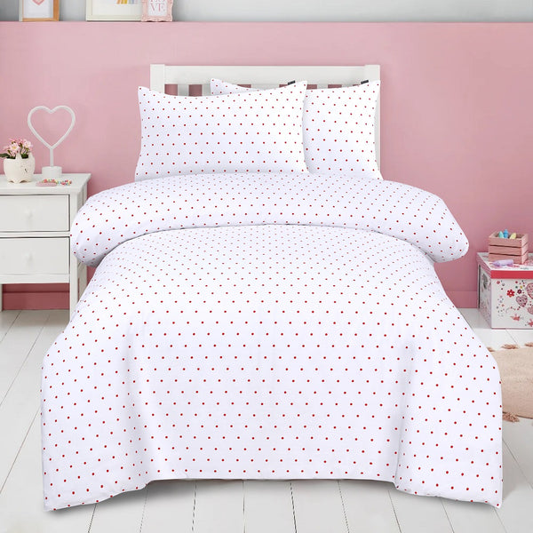 Red Polka - Bedsheet