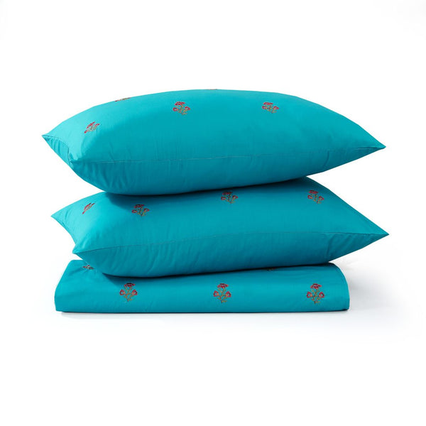 Embroidered 05 - Zinc Bedsheet Set