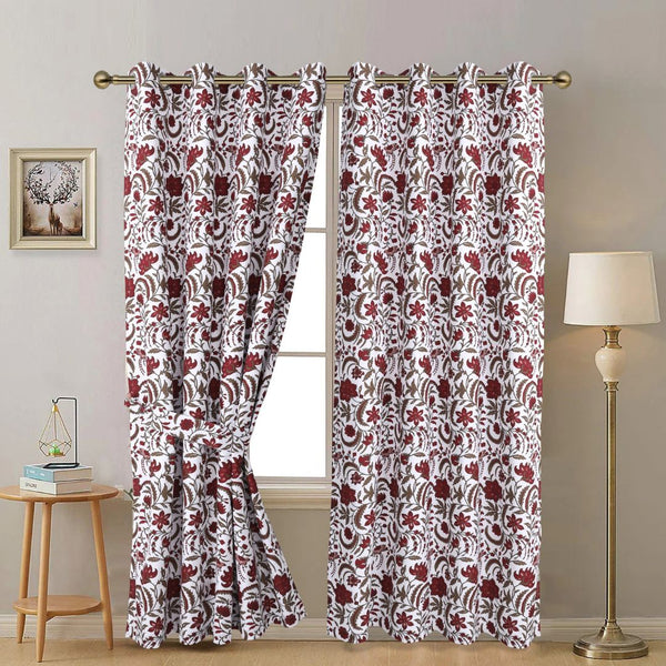 Aztec Maroon - Curtains