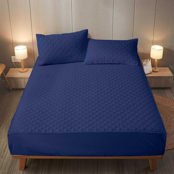 Indigo - Quilted Fitted Sheet