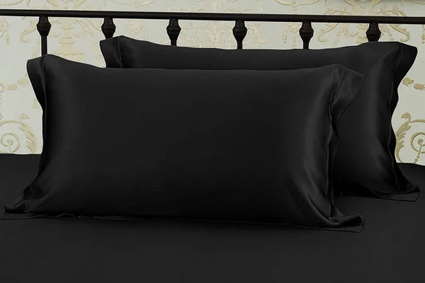 Black - Silk Pillow Case