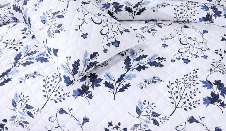 Buy Candice Blue Bedspread Set