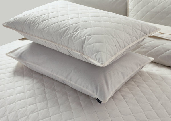 Cream - Quilted Pillow Case