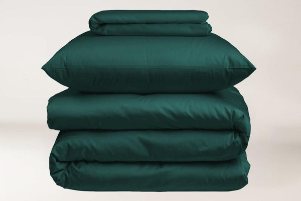 Turquoise  - Dyed Satin Sheet Set