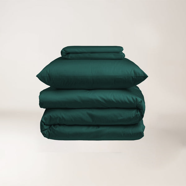 Turquoise  - Dyed Satin Sheet Set