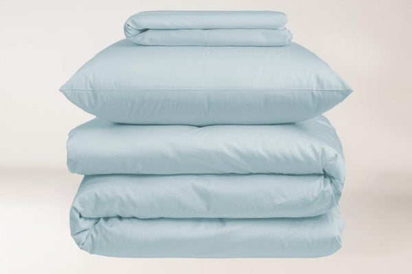 Aqua - Dyed Satin Sheet Set