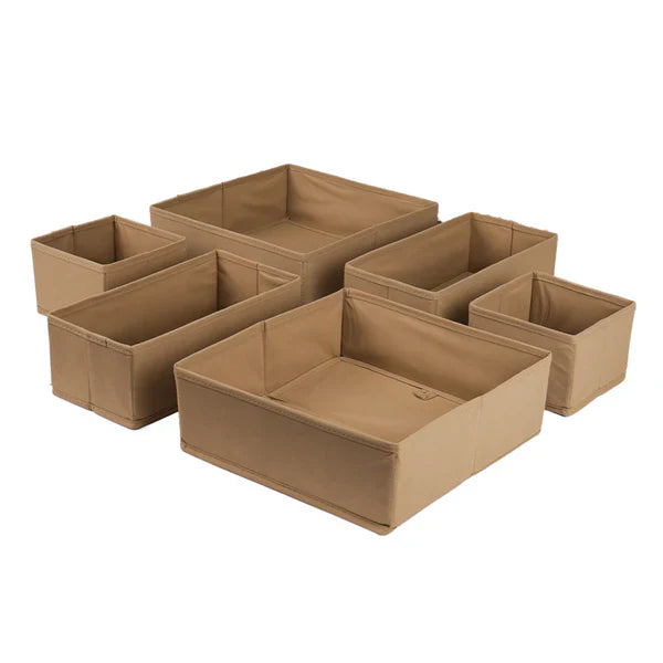 Buy Beige Drawer Organizer Online Pack of 6 