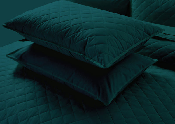 Turquoise - Quilted Pillow Case