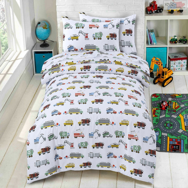 Trucks Town - Quilt Cover Set