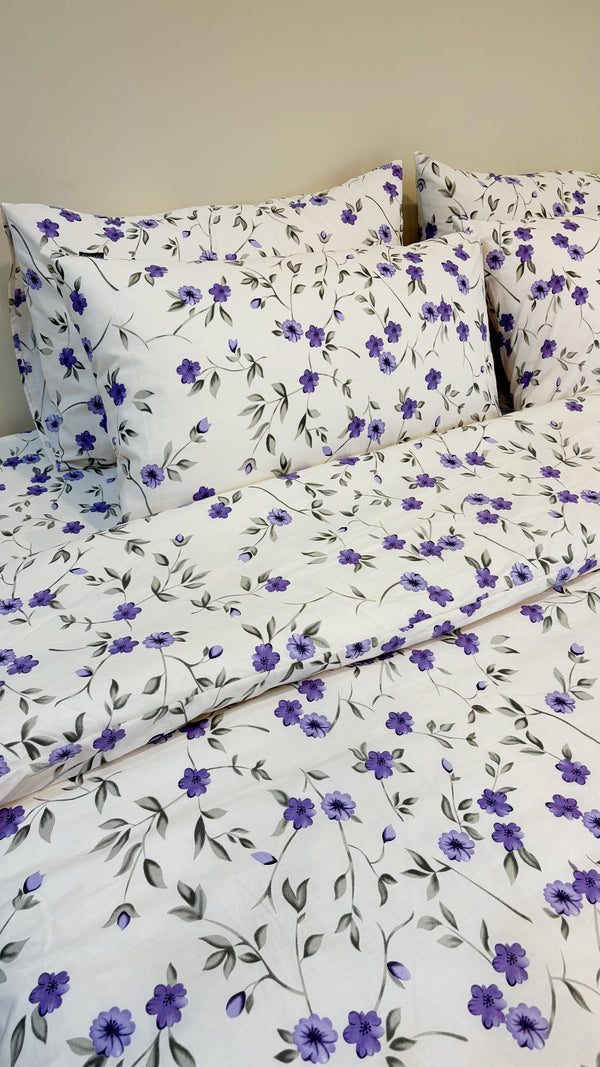 Purple Floral - Quilt Cover Set