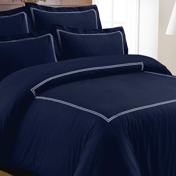 Midnight Blue - Baratta Stich Quilt Cover