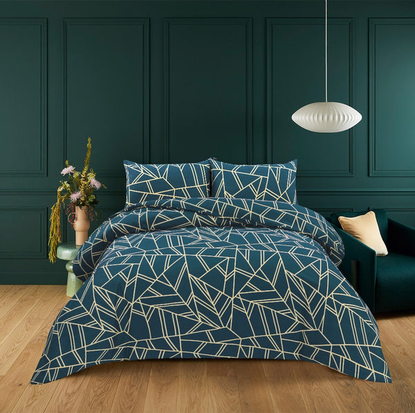 Turkish Teal Printed Bed sheets in Pakistan