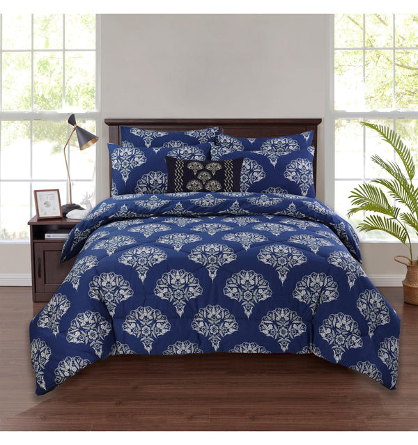 Damask Blue - Quilt Cover