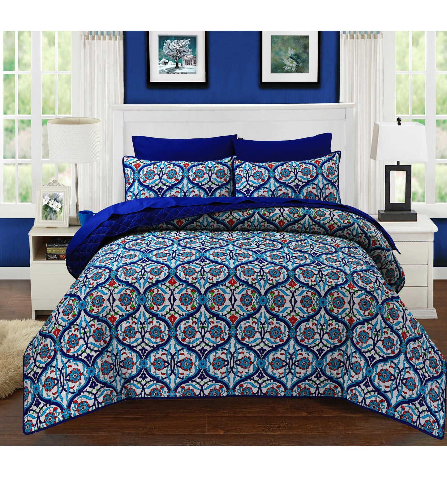 GILGIT BLUE - Bedspread Set