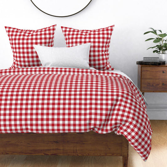 GINGHAM RED - Quilt Cover