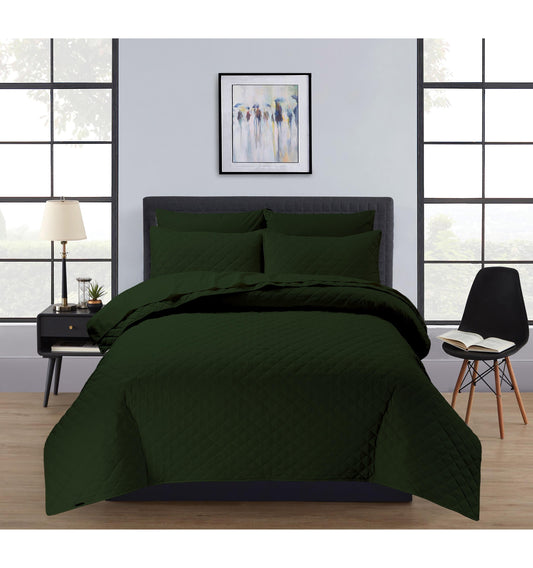 FOREST GREEN - BEDSPREAD SET