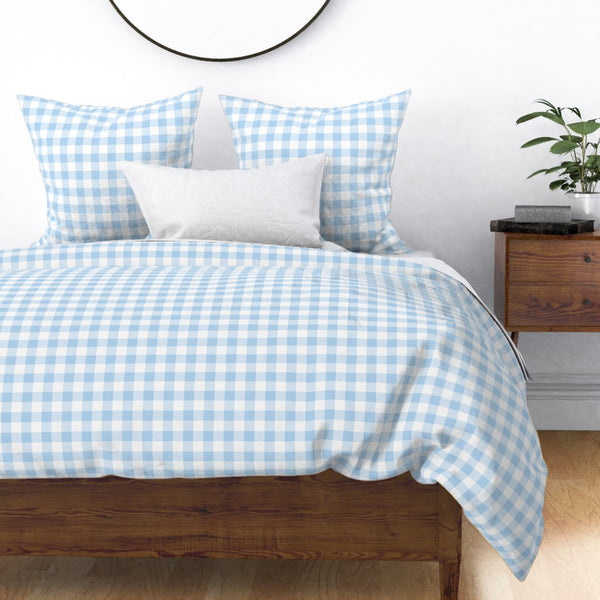 GINGHAM BLUE - Quilt Cover