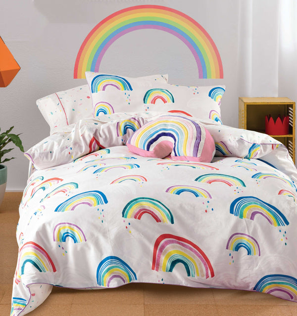 Over The Rainbow - Digital Printed Bedsheet