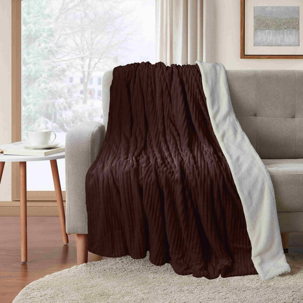 Sherpa Blankets-Brown