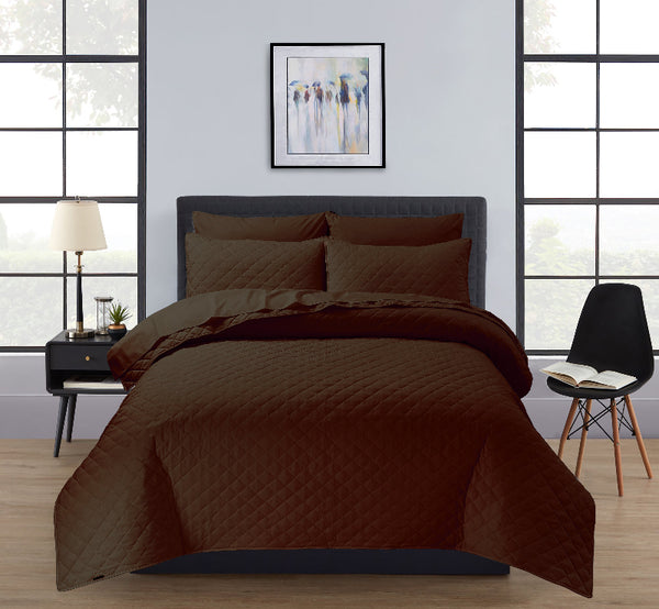 Buy Chocolate Bedspread Sets Online at Best price | Tulips