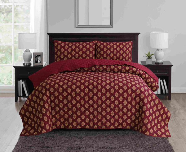 Buy Imperial Plum Bedspread Sets at Best Price | Tulips