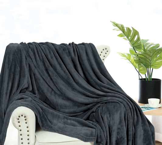 Grey - Plush Blanket
