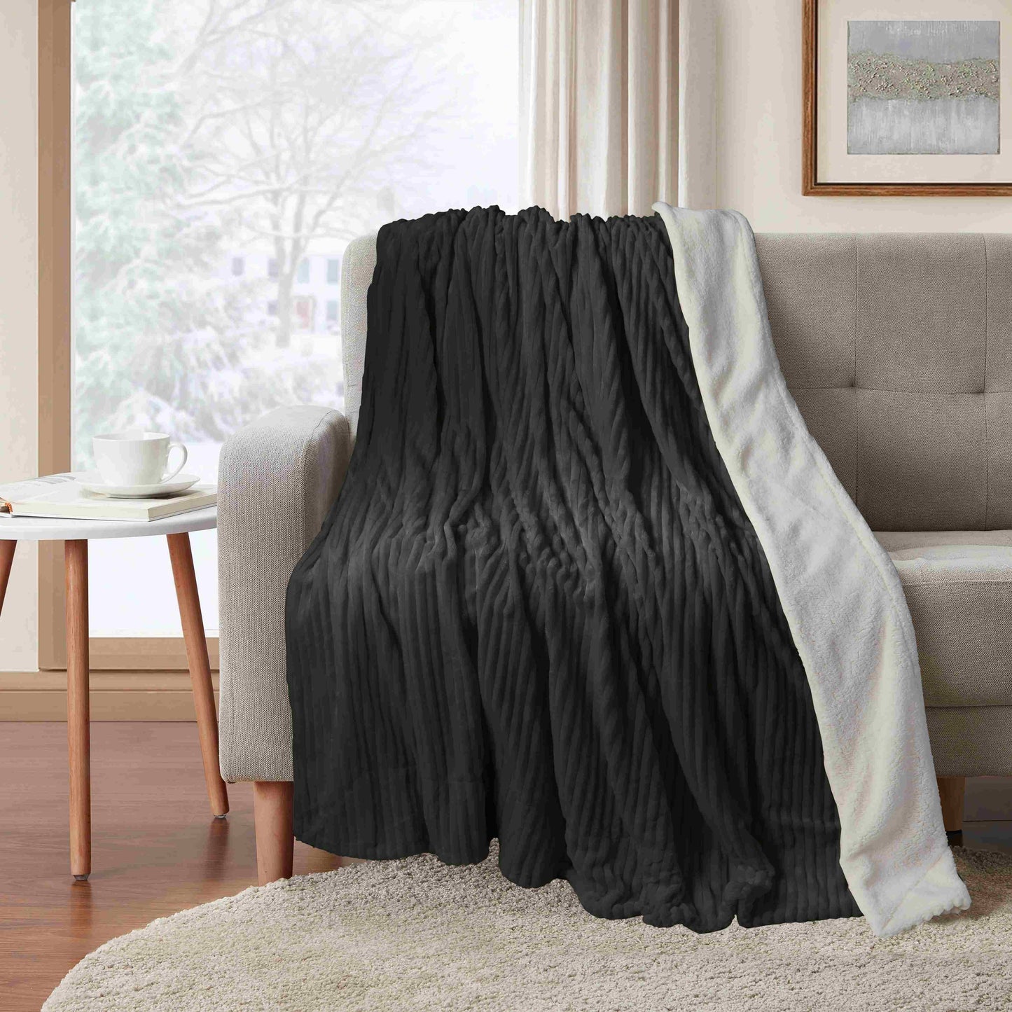 Sherpa Blankets-Grey