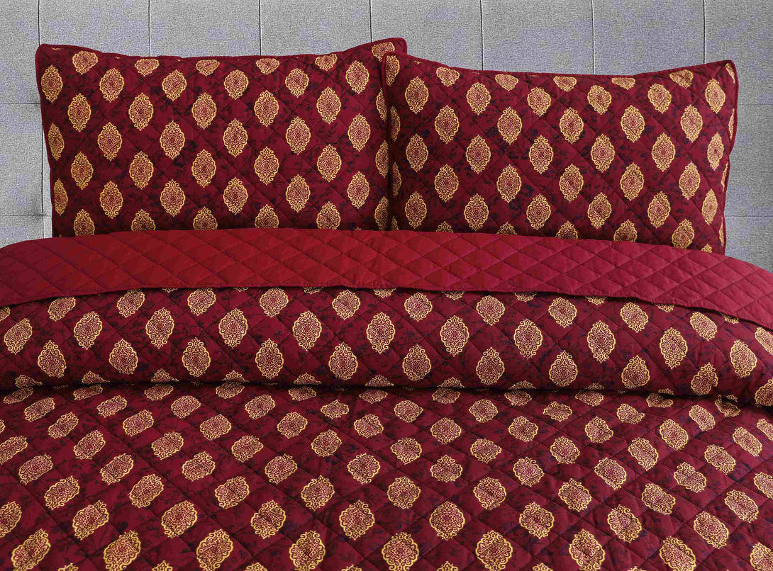 Purchase Imperial Plum Bedspread Sets at Best Price | Tulips