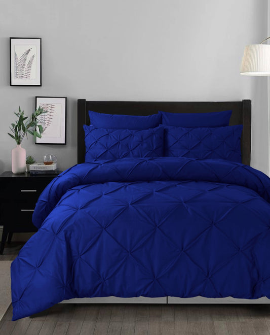 ROYAL BLUE - Pintuck Quilt Cover