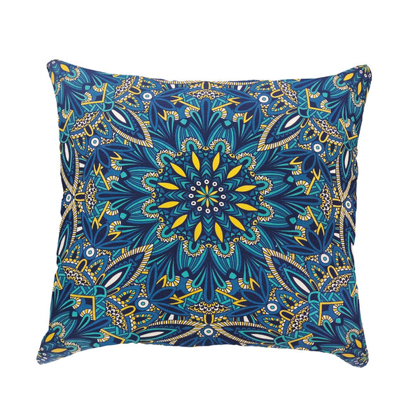TAPESTRY BLUE CUSHION COVER