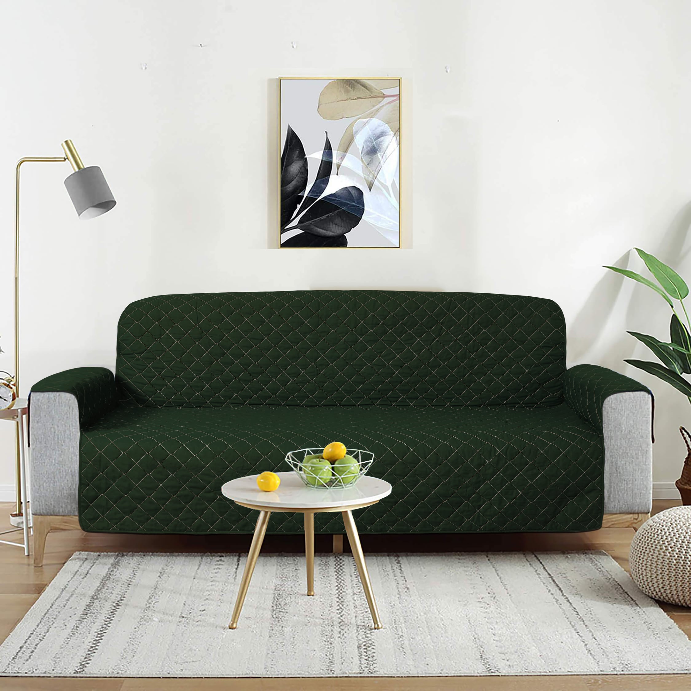 FOREST GREEN SOFA COVER - Quality Sofa Covers | Sofa Covers by TULIPS ...